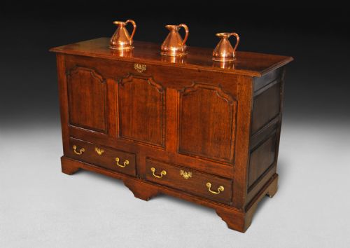 George III Period Oak Mule Chest