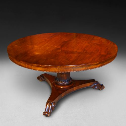 Regency Period Rosewood Circular Dining Table