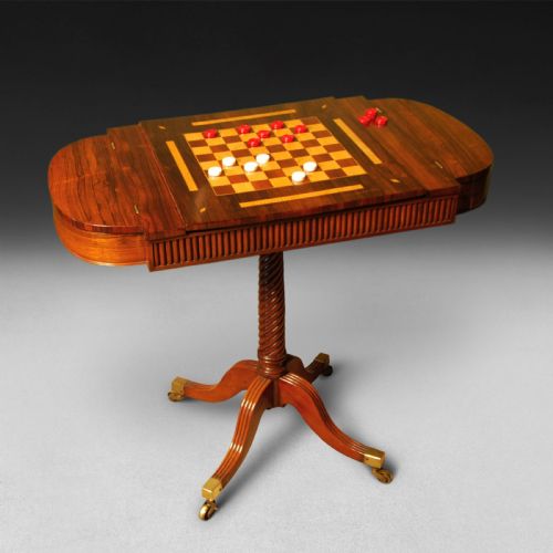Regency Period Rosewood Games Table