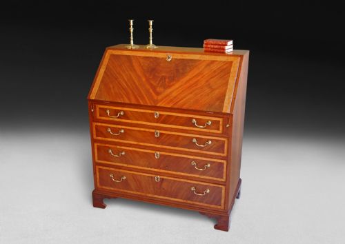 George III Mahogany Bureau
