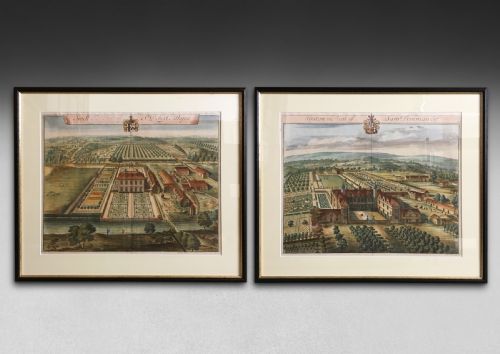 Pair of Kip Engravings of Syston and Swell