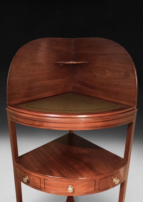 GEORGE III MAHOGANY CORNER WASH STAND - ADDITIONAL PHOTO 1