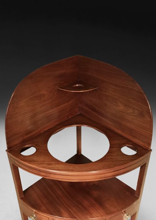 GEORGE III MAHOGANY CORNER WASH STAND - ADDITIONAL PHOTO 2