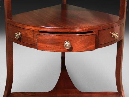 GEORGE III MAHOGANY CORNER WASH STAND - ADDITIONAL PHOTO 3