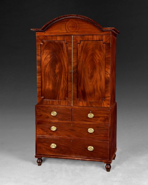 Regency Period Mahogany Gentleman’s Press Attributed to Gillows of Lancaster