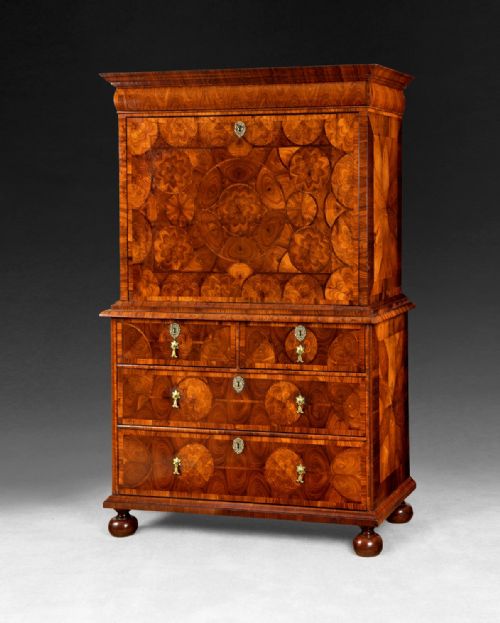 William and Mary Period Kingwood Escritoire by Thomas Pistor