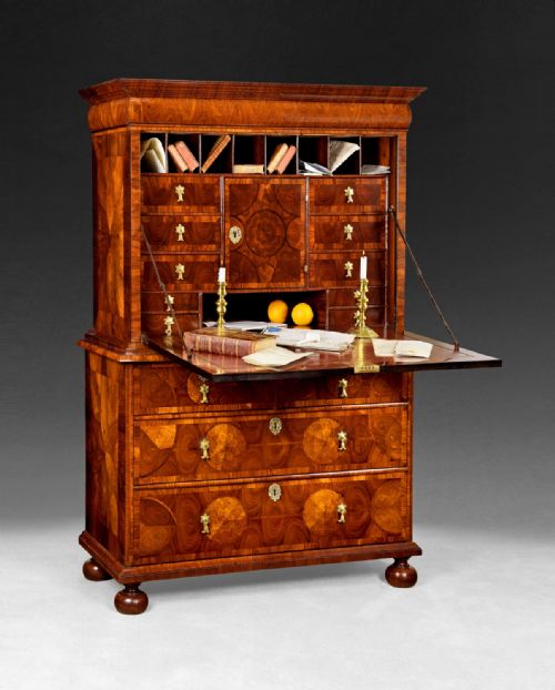 fig 1. William and Mary Period Kingwood Escritoire by Thomas Pistor