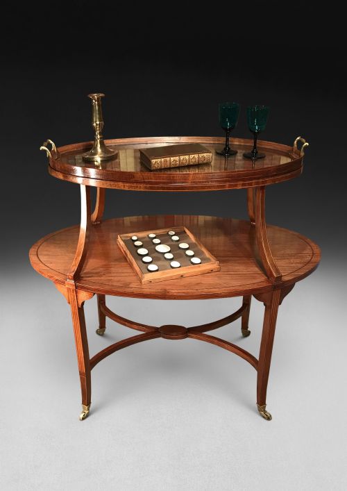 Victorian Mahogany Oval Tray Table