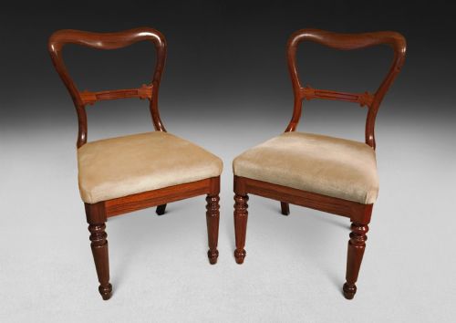 fig 1. Pair of George IV Rosewood Sidechairs by Gillows