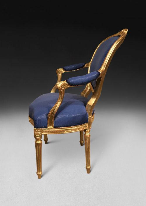 PAIR OF GEORGE III CARVED GILTWOOD SALON ARMCHAIRS - ADDITIONAL PHOTO 6