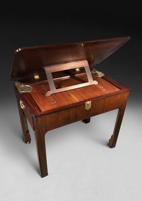 fig 1. Chippendale Period Mahogany Architect's Table