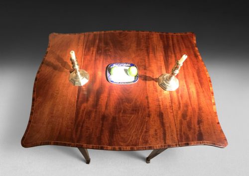 fig 1. George III Inlaid Mahogany Butterfly Pembroke Table
