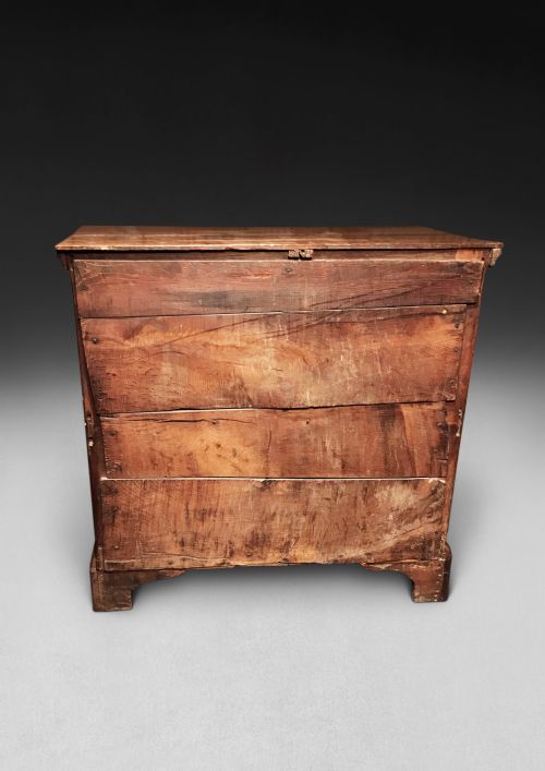 fig 1. A Jacobean Oak straight fronted chest of four full width drawers