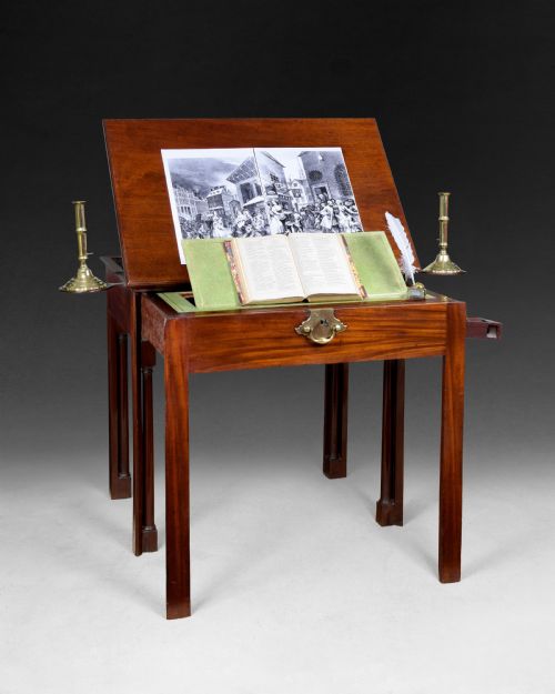 Chippendale Period Mahogany Architect's Table