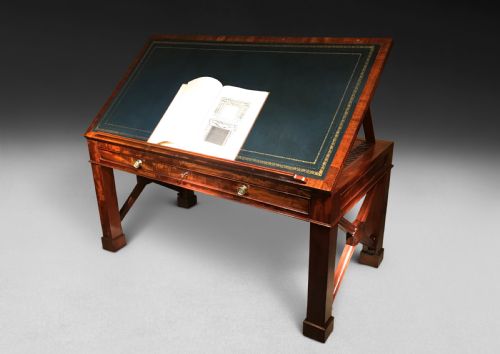 REGENCY MAHOGANY LIBRARY TABLE - ADDITIONAL PHOTO 2