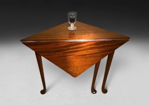 George II Mahogany Corner Table