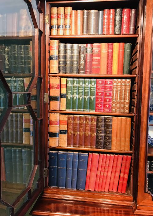 fig 3. Chippendale Period Mahogany Library Breakfront Bookcase