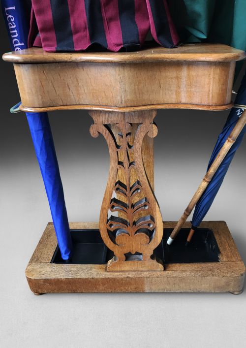 VICTORIAN OAK HALL STAND - ADDITIONAL PHOTO 2
