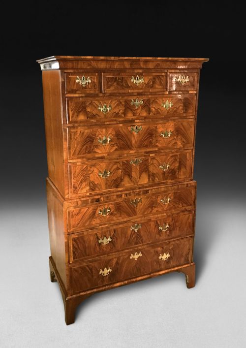 Early 18th Century Walnut Tallboy