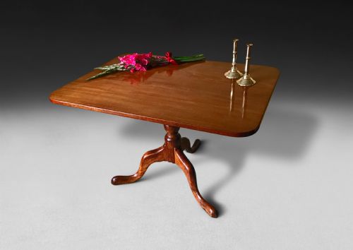 George III Mahogany Tilt Top Breakfast Table