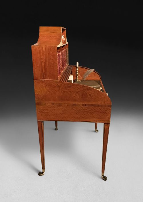 GEORGE III SATINWOOD BONHEUR DU JOUR - ADDITIONAL PHOTO 5