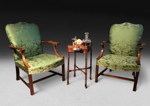 fig 1. Chippendale Period Mahogany Kettle Stand