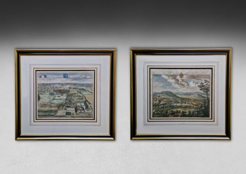 Pair of Queen Anne Period Kip Engravings
