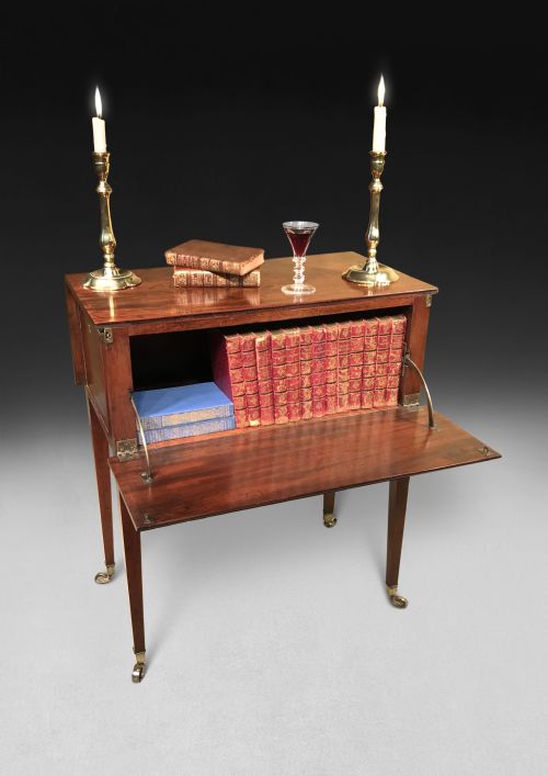 fig 1. George III Period Mahogany Book Table