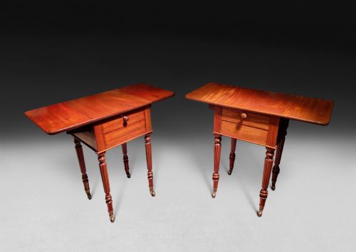 Pair of Gillows Mahogany Pembroke Book Tables