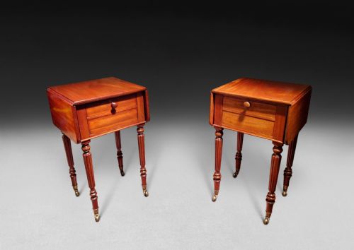 fig 2. Pair of Gillows Mahogany Pembroke Book Tables