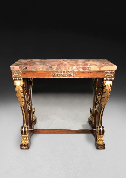 fig 2. Regency Rosewood and Gilt Console Table