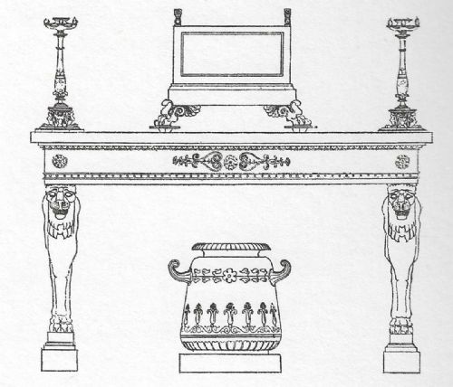 fig 1. Regency Rosewood and Gilt Console Table
