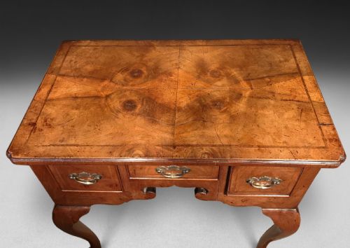 fig 2. George I Period Feather Banded Walnut Lowboy