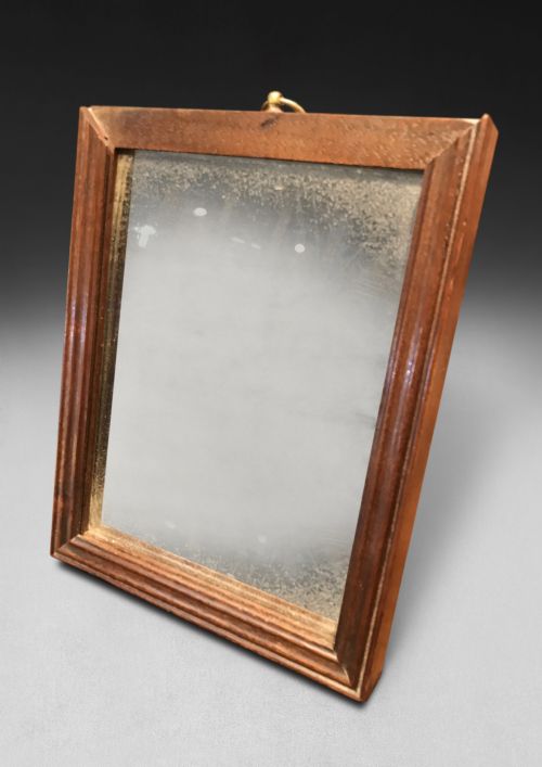 GEORGE III MAHOGANY CAMPAIGN MIRROR - ADDITIONAL PHOTO 1