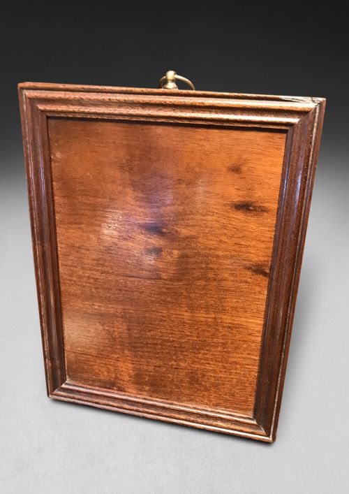 GEORGE III MAHOGANY CAMPAIGN MIRROR - ADDITIONAL PHOTO 2