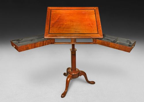 fig 3. George II Period Mahogany Architect’s Reading Tripod Table