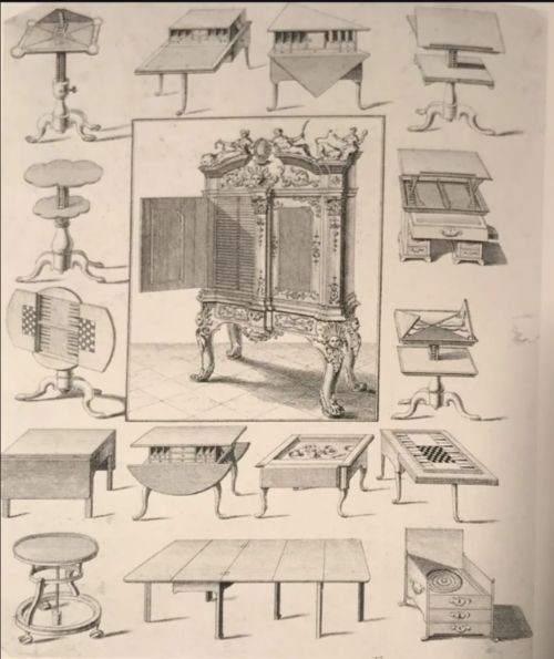 fig 2. George II Period Mahogany Architect’s Reading Tripod Table