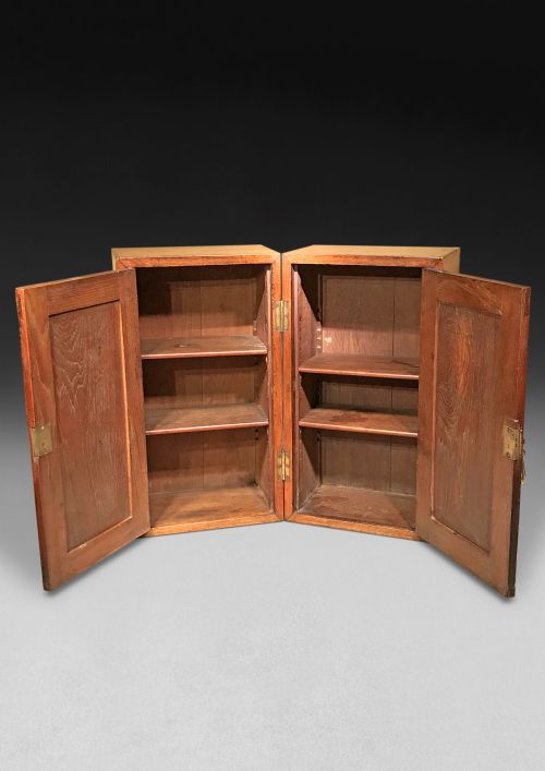 fig 2. Mid 19th-Century Campaign Folding Bookcase