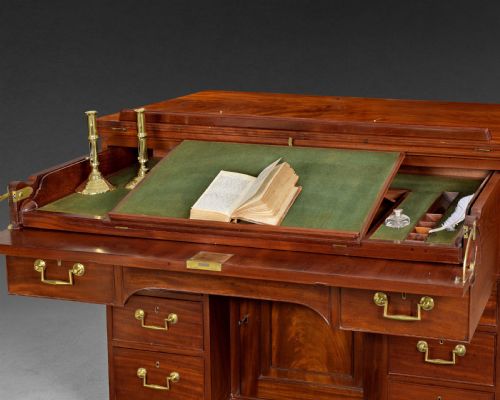fig 3. Gillows George III Mahogany Library Secretaire Cabinet