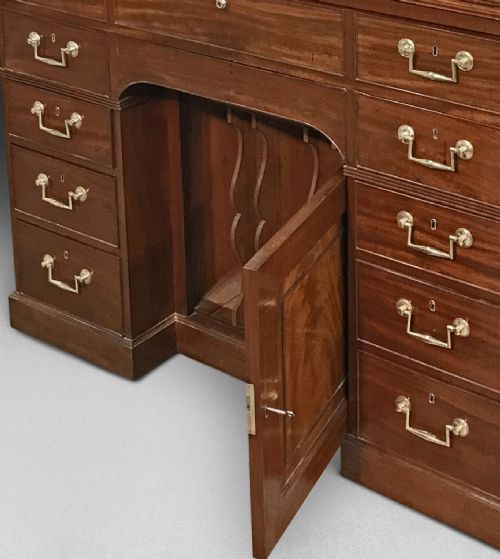 fig 1. Gillows George III Mahogany Library Secretaire Cabinet