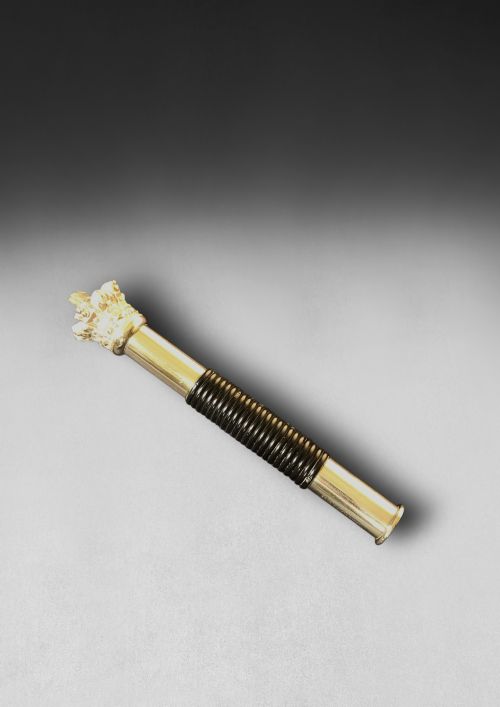 Victorian Brass, Gilt and Ebony Tipstaff