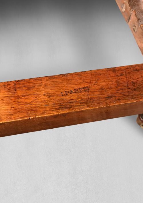 MID 19TH CENTURY WALNUT GOUT STOOL - ADDITIONAL PHOTO 2