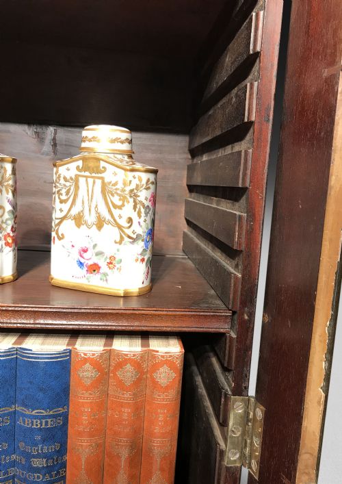 GEORGE III MAHOGANY SECRETAIRE BOOKCASE - ADDITIONAL PHOTO 6