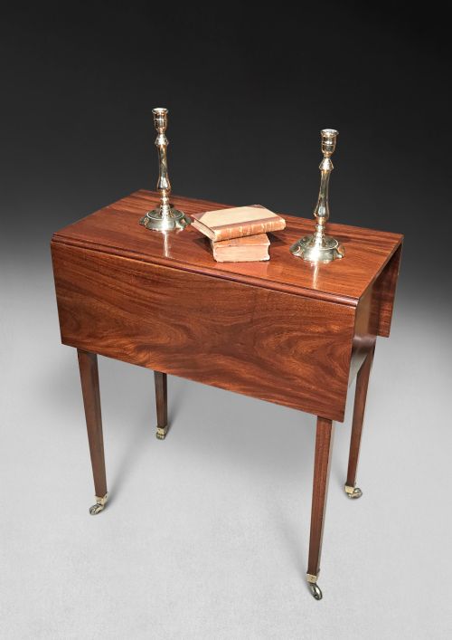 George III Mahogany Book or Deception Table