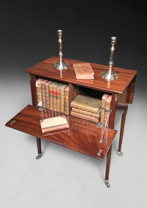 fig 1. George III Mahogany Book or Deception Table