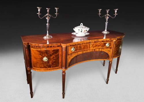 fig 1. Gillows Regency Mahogany Inlaid Sidetable