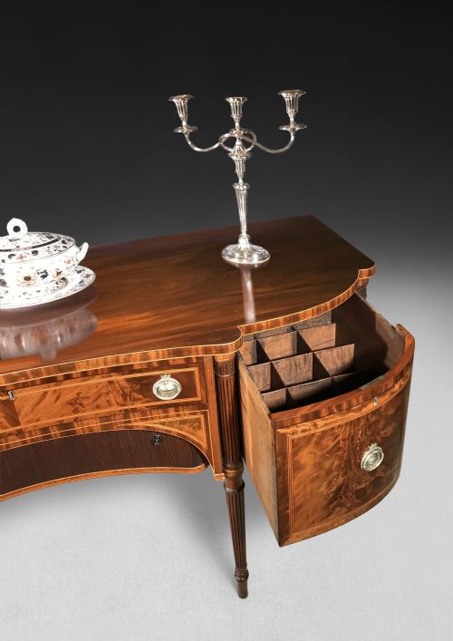 fig 2. Gillows Regency Mahogany Inlaid Sidetable