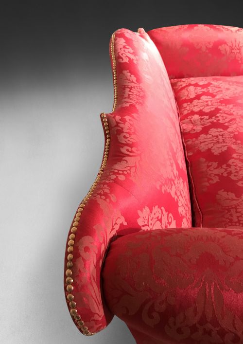 fig 2. Chippendale Period Mahogany Triple Camel Back Settee