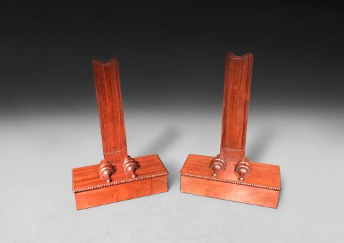 Pair of Mahogany Salver Stands