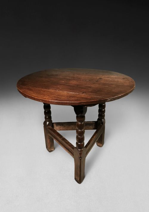 A Rare 17th Century Oak Cricket Table